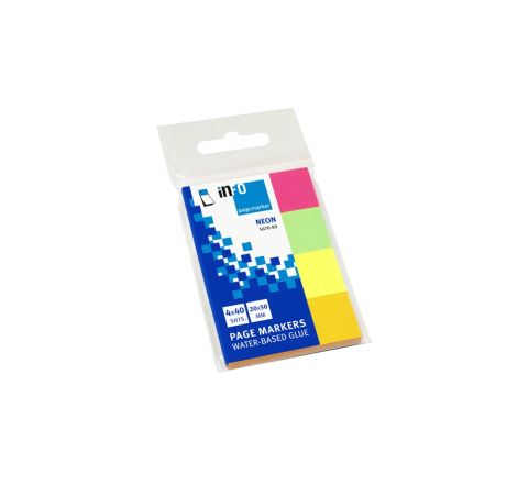 inFO 5670-89 BRILLIANT PAGEMARKER 4 COLORS 50 SHEETS EACH