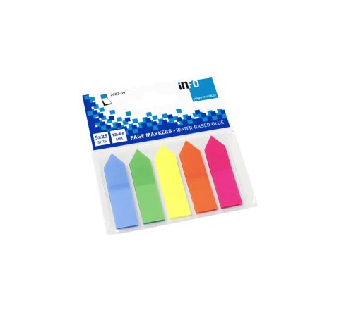 inFO 2682-09 PAGEMARKER ARROW  5 COLORS X 25 SHEETS