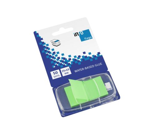 INFO 7727-99 GREEN FLAGS 50SHT / PKT