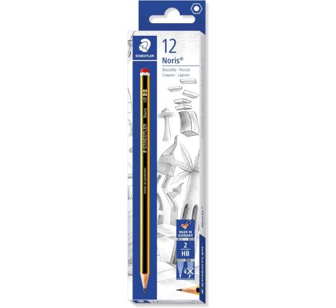 120-2A STAEDLER NORIS PENCIL W/O ERASER 12 PCS PACKET