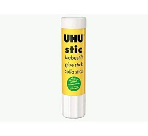 UHU PERMANENT WHITE GLUE STICK, 40 GRAMS