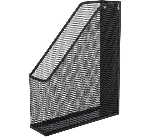 PERFEKT MAGAZINE RACK METAL / MESH BLACK