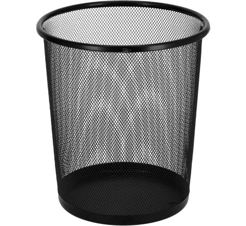 PERFEKT NET DUSTBIN (L) BLACK 29.5X33.5CM