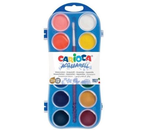 CARIOCA 42404-WATERCOLOR PLA CASE Ø 30 MM-12
