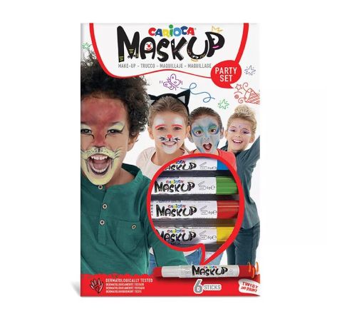 CARIOCA 43052 MASK UP PARTY BOX 6PCS FACE PAINT