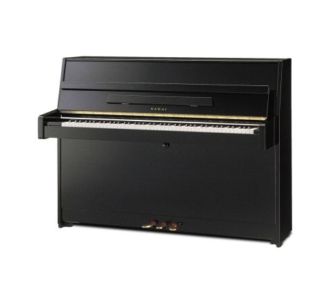 Kawai K-15E Upright Piano - Polished Ebony
